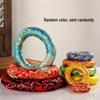 Nepalese Handmade Crystal and Copper Singing Bowl Pad with Cloth Circle and Chime Protection