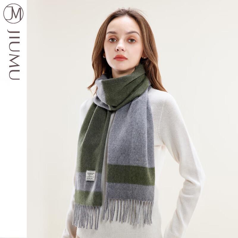 JIUMU Women's 99% Wool Knitted Scarf & Shawl SZ017
