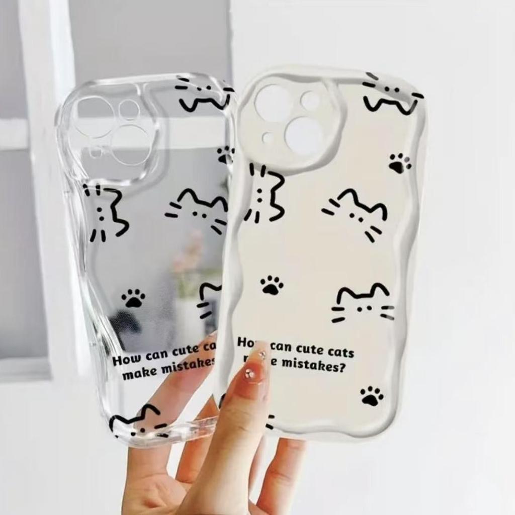 European and American simple kittens are suitable for iphone15promax mobile phone case Apple 16 anti-drop 14pro Japan and South Korea 13/12