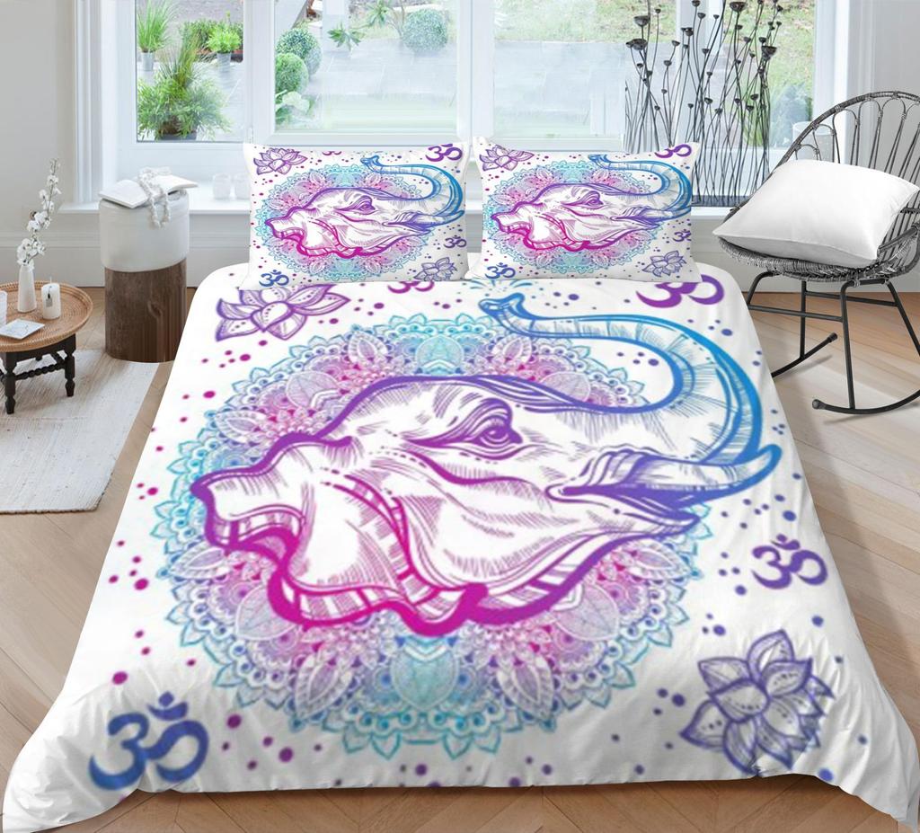 Bohemian Style Duvet Cover Set Boho Bedding Cover Pillowcase Boho Home Bed Clothes Man Quilt Cover King Size Bed Clothes