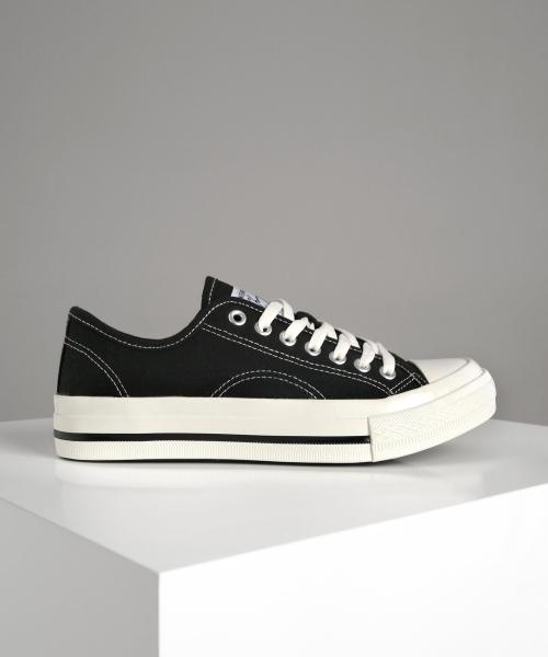 [SHOOPEN] Базовые холщовые кеды 5001466482 Black-230