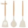 Kochspatel, Lebensmittelqualität, Kochutensilien, unverformt, praktischer Holzgriff, Bratspatel, Suppenkelle, Restaurant-Werkzeug