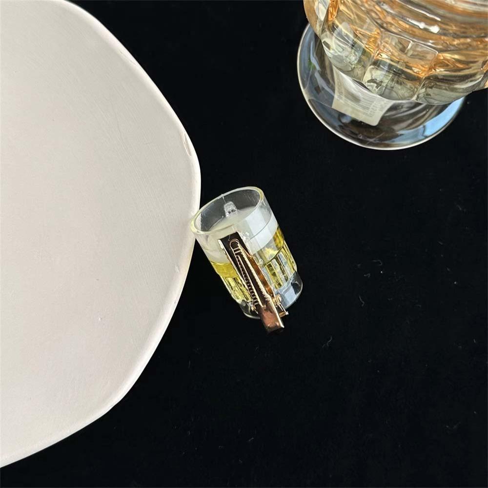 Duckbill Clip Creative Beer Hair Clip Korean Style Beer Side Bangs Clip Funny Beer Hairpin  Holiday