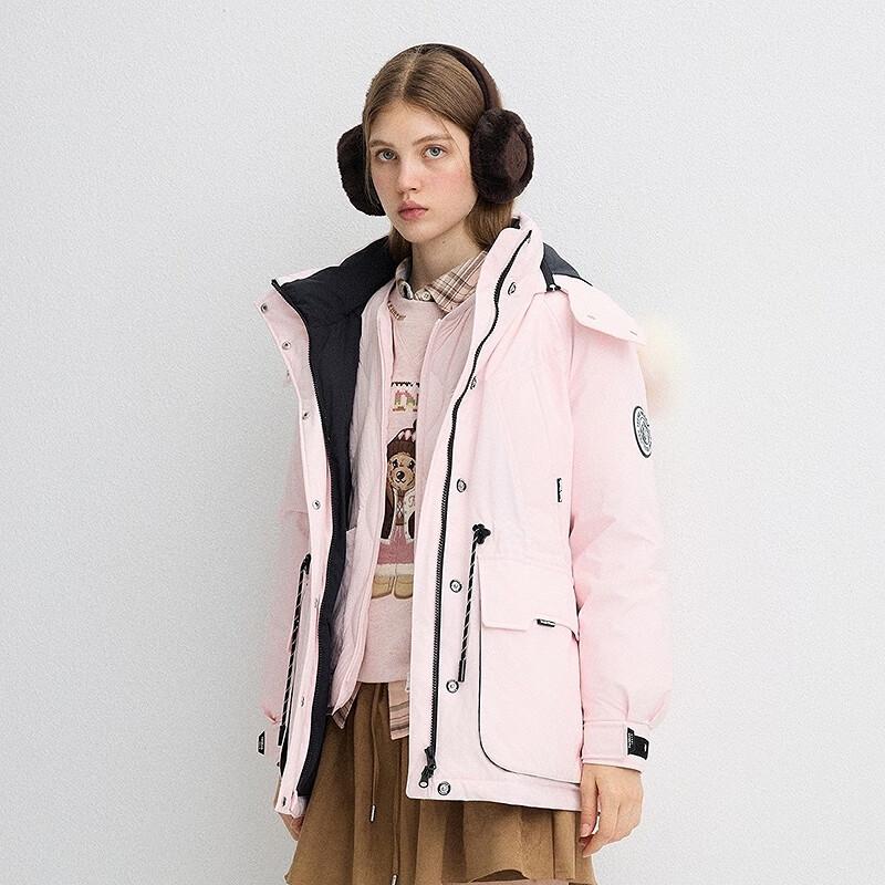 Teenie Weenie Women's Hooded Down Parka 2-in-1 Set