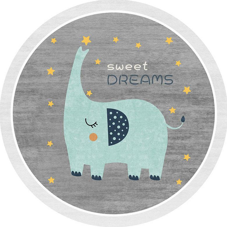 

Cartoon Round Rugs for Living Room Fluffy Soft Plush Carpet Thickened Kids Bedroom Floor Mat Study Decor 80x80CM