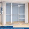 Telescopic Floor-Standing Clothes Rack Pole, 38mm Diameter, No-Drill, with Track for Home Use, Drying, Bedroom, Balcony, and Curtain Hanging