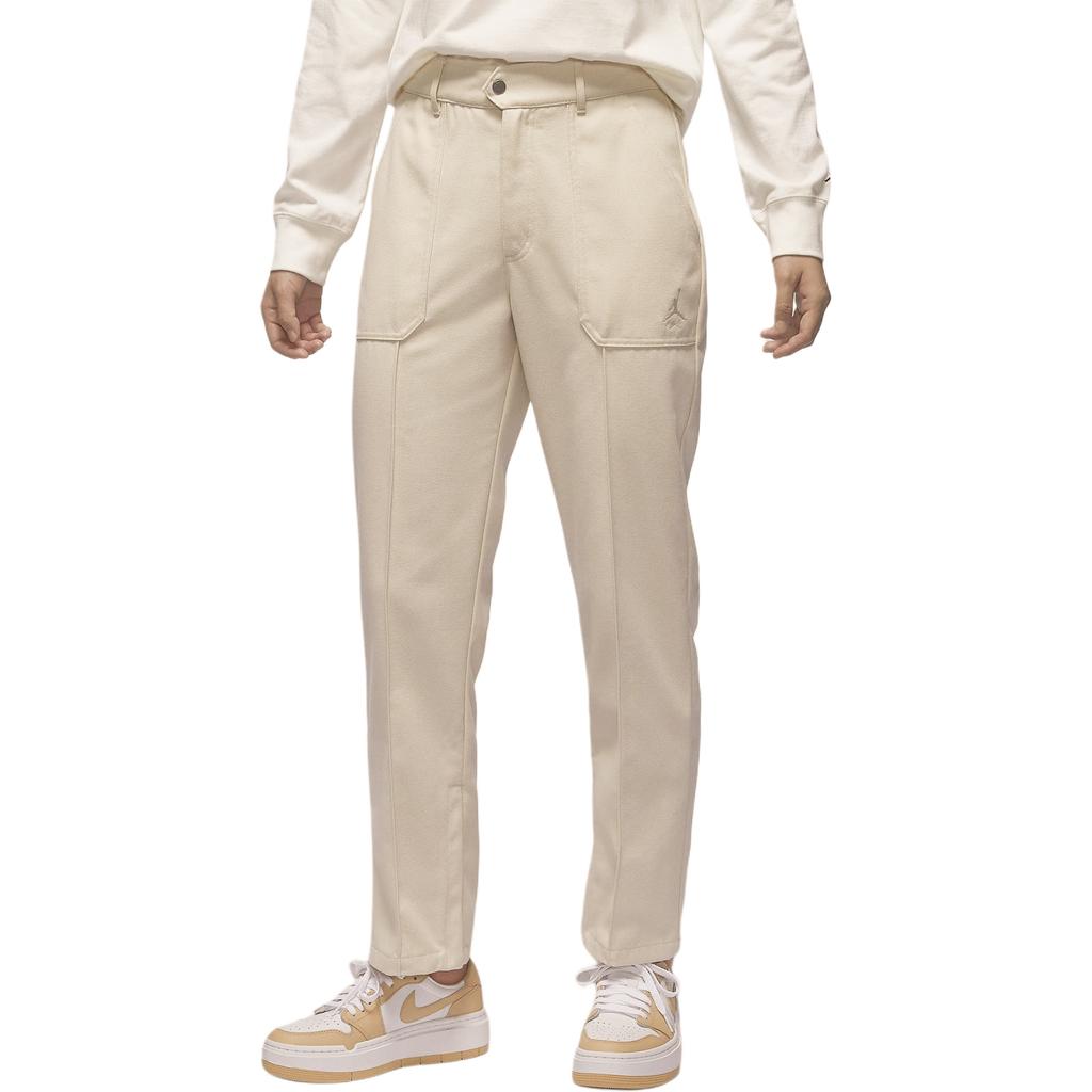 Jordan Woven Zipper Comfortable Solid Color Straight Leg Casual Pants Women Bottoms Legendary-Light-Brown FN5447-203