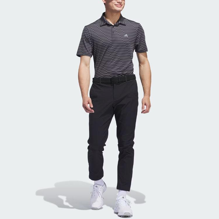 Adidas Ultimate365 Mesh Print Polo Shirt Men Polo Shirts Black IS8867