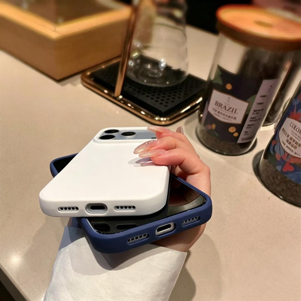 Fashion Soft Case for iPhone 17 16 15 14 13 12 11 Pro Max Shockproof Minimalist Cover for Air 16e 17e 16 15 14 Plus Accessories