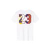 Jordan Round Neck Letter Short Sleeve T-Shirt Kids Tops White JD2132112GS-001