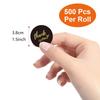 500pcs 1 Roll 1.5" Thank You Stickers For Envelope Sealing Labels Stationery Supplies Handmade Wedding Gift Decoration Stickers