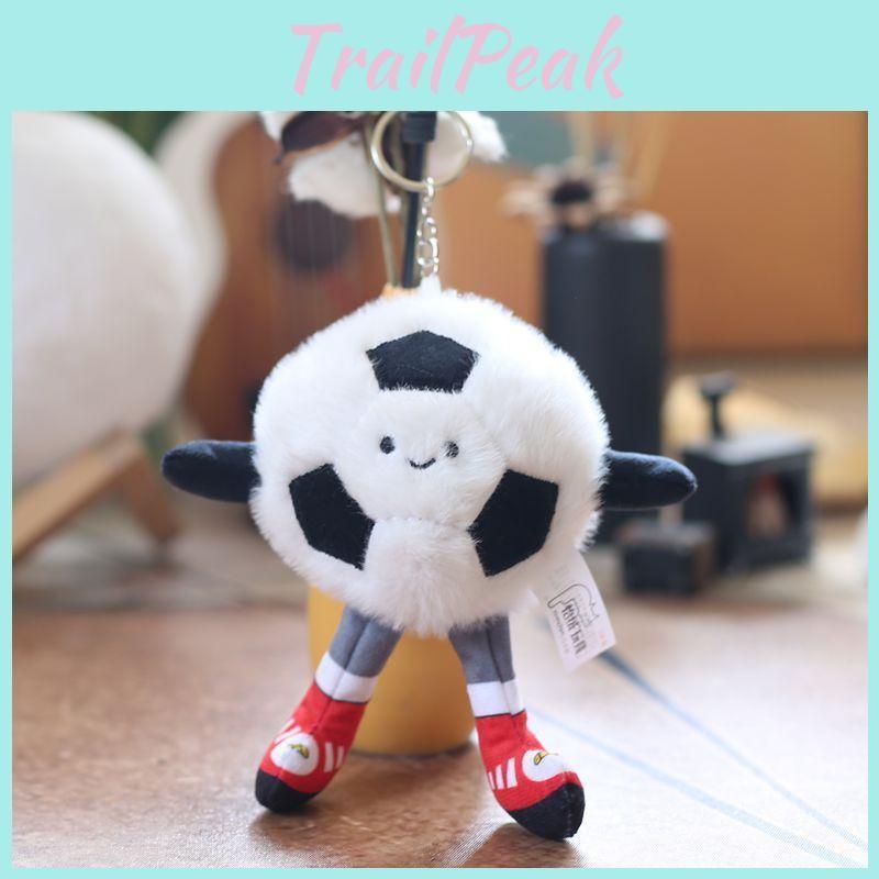 Football Sports Basketball Equipment Pp Cotton Plush Keychain Bag Decor Kids For