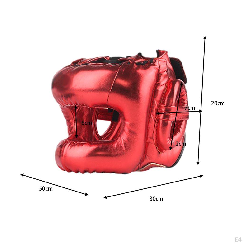 Boxing Headgear Face Shield Kickboxing Head Gear Muay Thai for Sparring