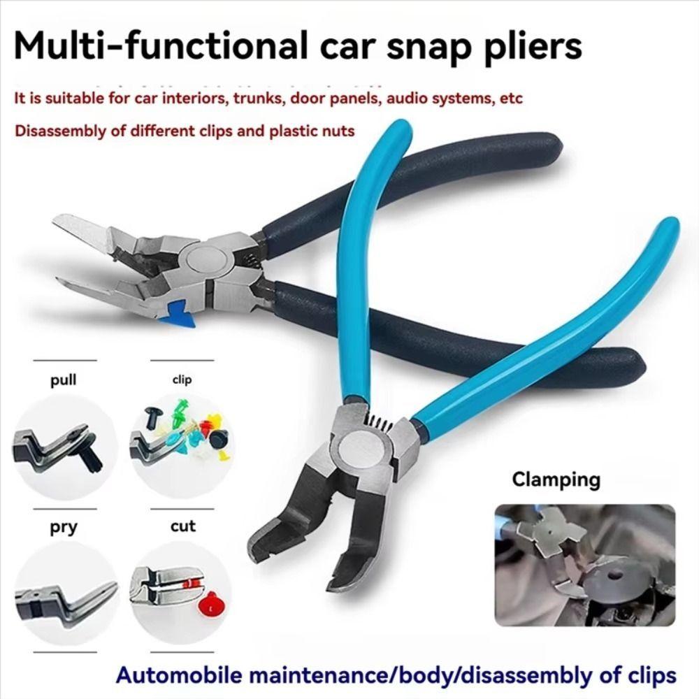 Fastener Plier Auto Trim Removal Tool Ergonomic Handle Rivets Pry Puller  Audio Dashboard Repair