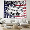1pc U.S. Route 66 Tapestry, Living Room, Bedroom, Office, Party Decor, Ideal Festive Gift
