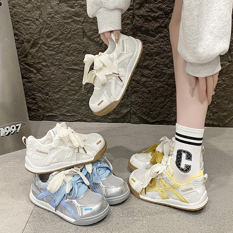 Thick-soled German Training Shoes Women's Mesh Breathable 2025 Summer New Niche Versatile Forrest Gump Shoes Sports and Leisure Shoes Children