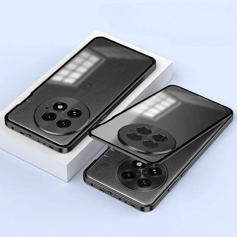 For OnePlus 13 1+13 5G Case Luxury Aluminum Alloy Bumper Frame Magnet Closed Metal Back Cover For OnePlus 12 Nord CE 4 ace 3 Pro11   Funda Cases