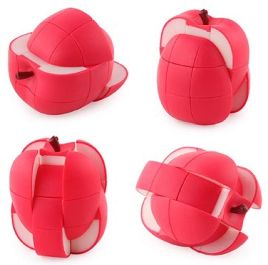 Fruit Cube Puzzle, a Realistic Fruit-shaped Cube Puzzle Featuring an Apple Design (packaged In English and Chinese). A Great Birthday or Gift for