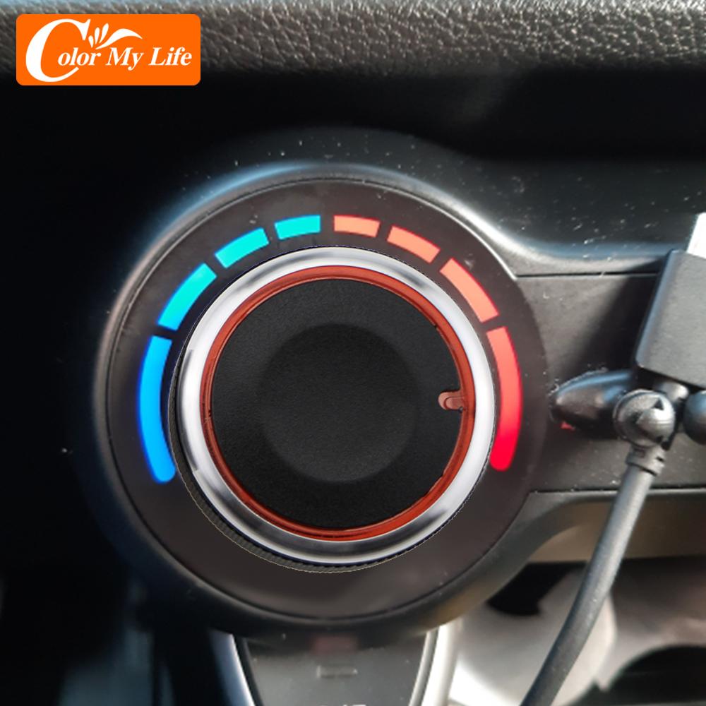 Color My Life Klimaanlagenknopf für Kia Rio K2 KX Cross für Hyundai Solaris 2017 - AC Heizungsregelschalter