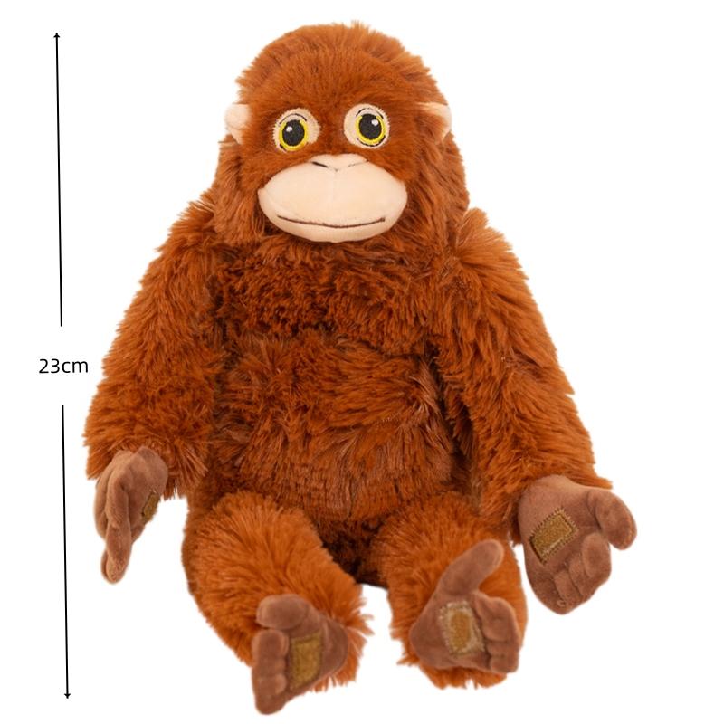 Oreiller Peluche Singe Nasique Dessin Animé 9 Pouces Jouet Peluche Gorille Dessin Animé Poupée Peluche Douce Décoration Chambre Kawaii Cadeau Pour Amoureux des Animaux