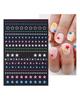 Laser Nail Stickers Butterfly Heart Star Design Adhesive Slider Decals Nail Art Stickers Manicure Decorations