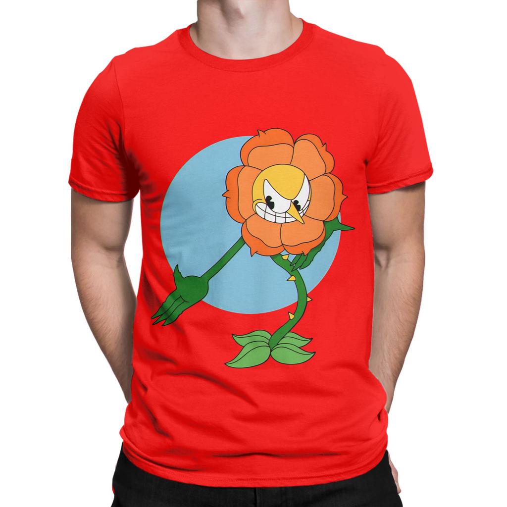 Funny Unisex Video Cuphead Games Gift Music Fans Graphic 100 Cotton TShirt Cuphead Tops Tees For Unisex