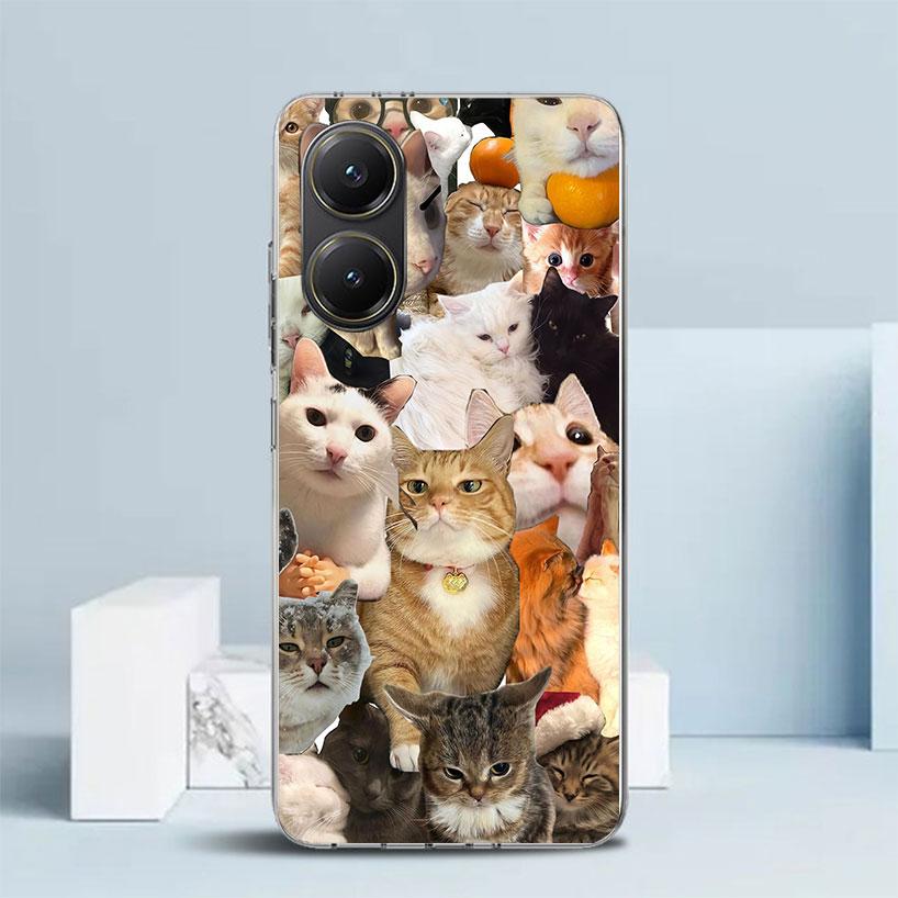 Crying Cat Memes Soft Cover for Xiaomi Poco F7 Ultra X7 X6 X5 Pro M7 Phone Case Redmi 15 15C 13 13C 12 12C 10 10C Print Shell Po