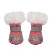 4Pcs Anti-slip Winter Dog Shoes Warm Cats Puppy Socks Fashion Dog Footwear  Puppy