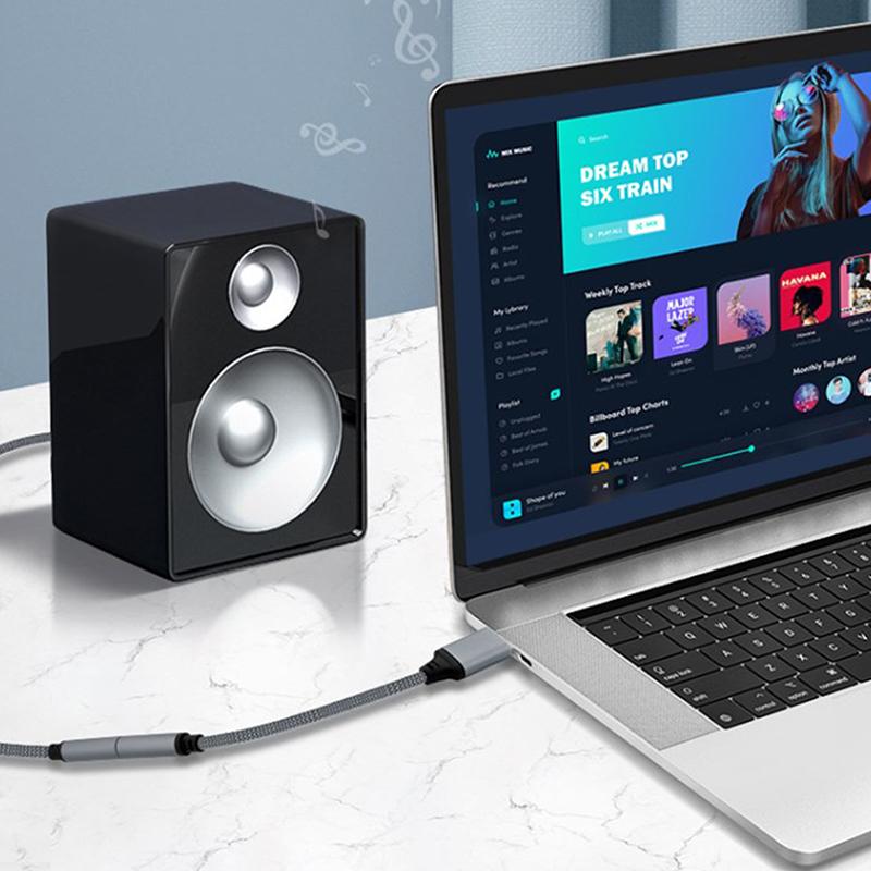 USB externí zvuková karta 3,5mm jack samice audio adaptér sluchátka mikrofon zvukový adaptér pro PC notebook USB na 3,5mm audio kabel