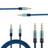 Audio Line Firm Corrosion-resistant Metal Firm Braided Stereo Cord for MP3