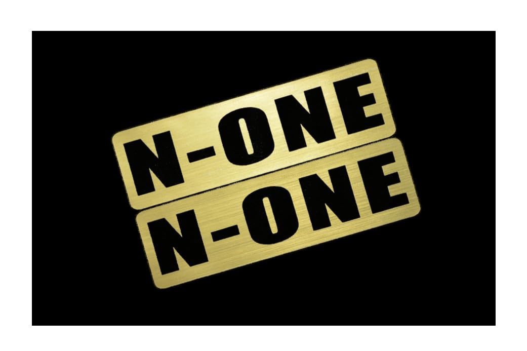 

EE-914-1 N-ONE Gold Black Acrylic 2 Layer Sticker Honda N One JG1 JG2 JG3