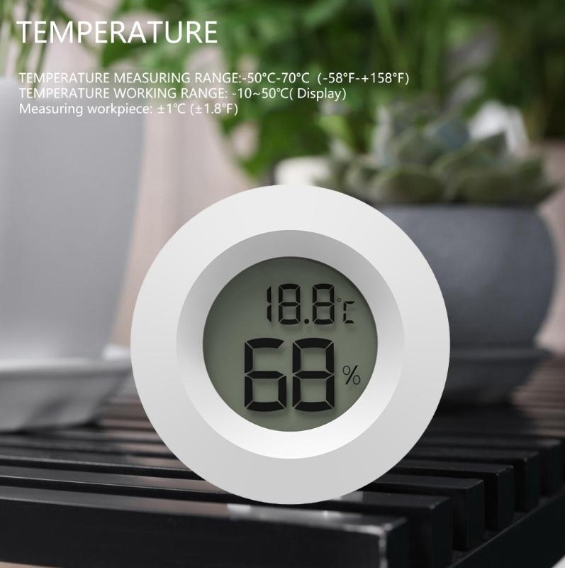 Zestaw 4 Cyfrowych Termometrów Higrometrów do Monitorowania Poziomów Wilgotności w Habitatach Gadów, Szklarniach i Piwnicach
