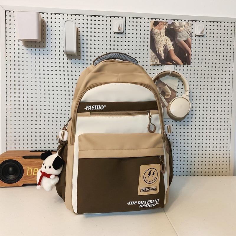 Schoolbag Female Korean Version Harajuku Backpack Campus Style Junior High School Student Schoolbag Female Simple Large-capacity Backpack