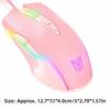 Adjustable 6400DPI CW905 Wired Gaming Mouse RGB LED Light USB Gaming Mouse  for Daily Use