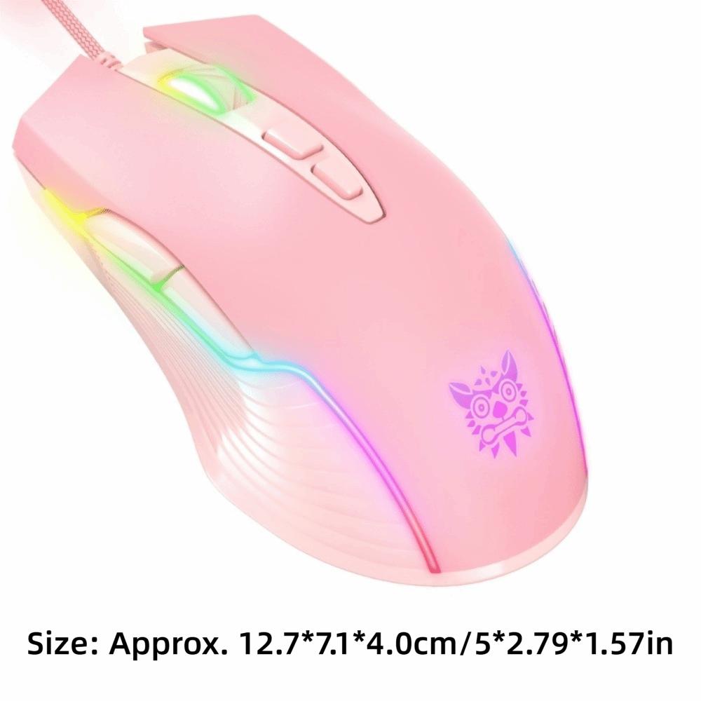 Adjustable 6400DPI CW905 Wired Gaming Mouse RGB LED Light USB Gaming Mouse  for Daily Use