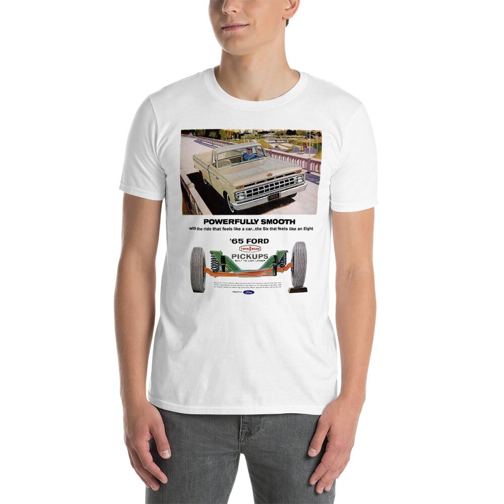 

Vintage 1965 F150 Pick Up Advertisment Short-Sleeve Unisex T-Shirt 4XL