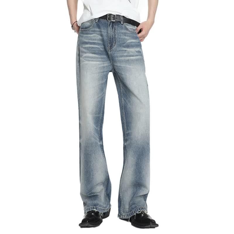 VOGUO RELAYB04 Unisex Micro-Flared Mid-Waist Jeans L