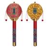 Children Rattle-Drum Antique Retro Handmade Chinese Style Exquisite Rattle-Drum Creative Cultural Craft Chinese Travel Gift