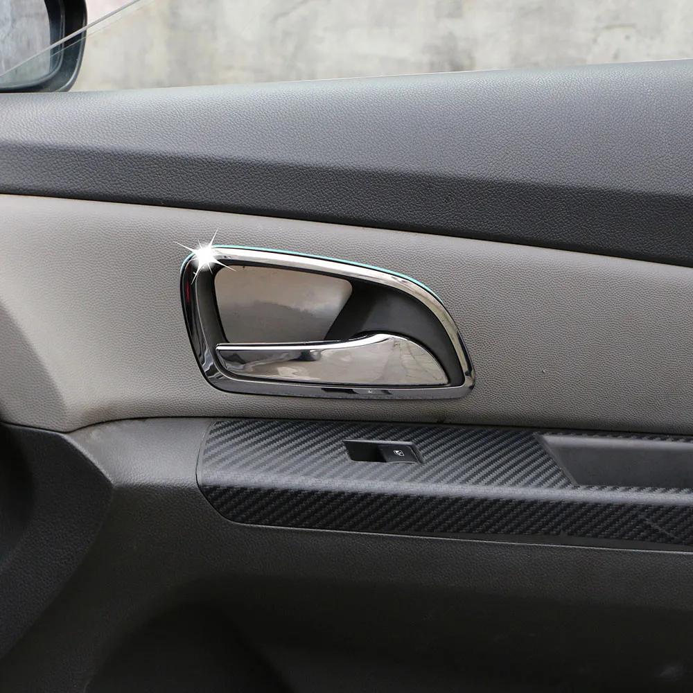 För Chevrolet Cruze 2009 - 2015 Dörrhandtagsram 4 st Inre dörrskydd Klistermärke Dekoration Klistermärke Bilstyling Inredningstillbehör