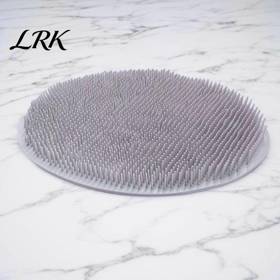 Silicone Foot Scrubber Mat with Anti-Slip Suction Cups, Ultra Soft Bristles Bath Bristle Brush, Wall Mounted Cleaner for Deep Cleaning And Massage