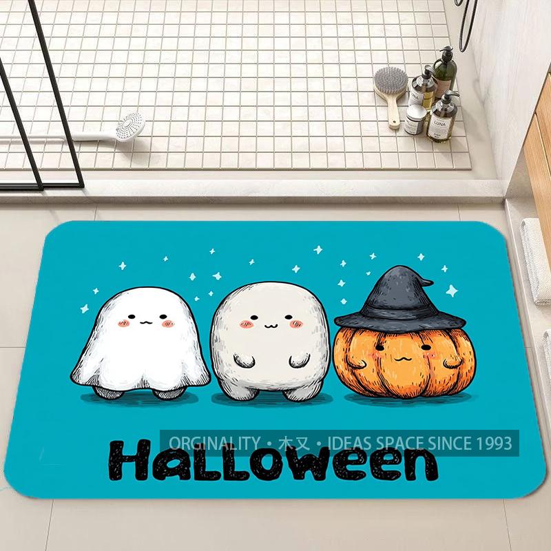 Witch Flying Halloween Mat Living Room Decoration Home Sofa Non-Slip Carpet Study Bedroom Tatami Children'S Soft Floor Mat