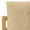 Outdoor Sectional Sofa Set with Cushions 9 Pcs White and Beige