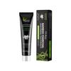 Oralhoe Bamboo Charcoal Toothpaste freshens breath brightens teeth improves yellowing teeth removes stains.