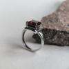 Silver Ring with Artificial Garnet Nano 2.092ct, Product Weight 3.98 Gr (60002298)