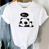 ZX TEE Cute cartoon koala print ladies T-shirt Panda Girl Animal Clothes Panda Cartoon Stylish Tshirt Top Animal Lovers shirt gift