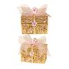 Elegant Enamel Floral Jewelry Box With Delicate Hollow Designs And Ribbon For Earrings Rings Necklaces