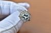 Natural Round White Topaz Engagement Ring, Topaz Engagement Ring, Bridal Ring, Sterling Silver Ring, Wedding Ring, Halo Ring , White Topaz