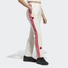 Adidas Striped Print High-Waisted Straight Leg Track Pants Women Bottoms White IC8697