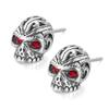European American Stainless Steel Earrings With Male Personality Retro Hip-hop Street Skull Punk Style Titanium