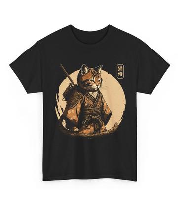 T-shirt Chat Ninja, Chat Samouraï Japonais Amateurs de Culture Japonaise T-shirt Drôle